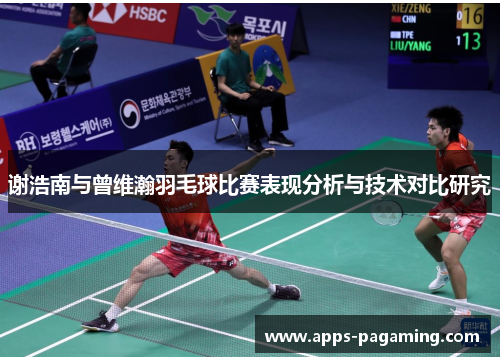 谢浩南与曾维瀚羽毛球比赛表现分析与技术对比研究 谢浩南与曾维瀚羽毛球比赛表现分析与技术对比研究
